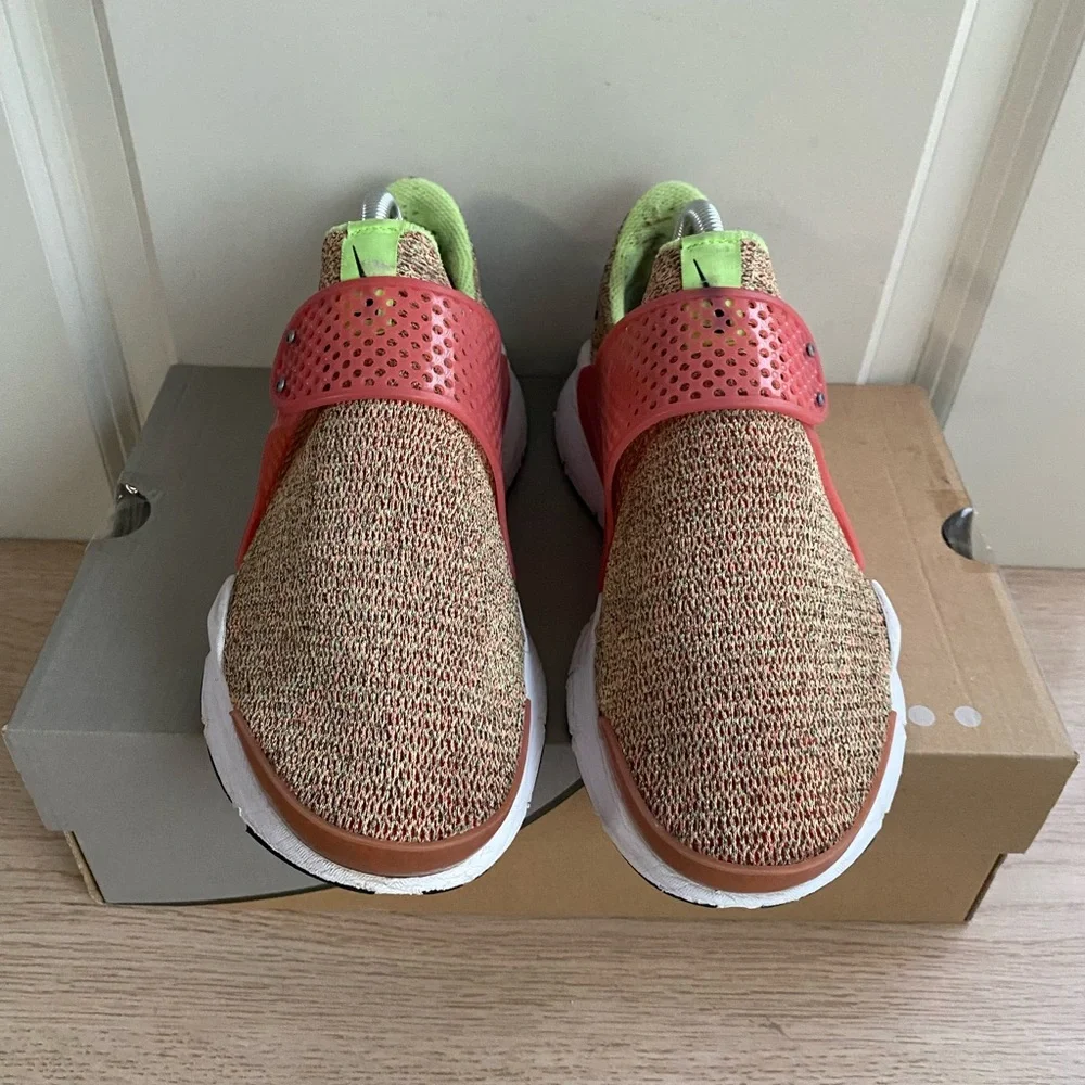 RARE 2016 Nike Sock Dart SE Ghost Green/Hot Punch Women Sneakers - SZ 8 - Picture 4 of 15